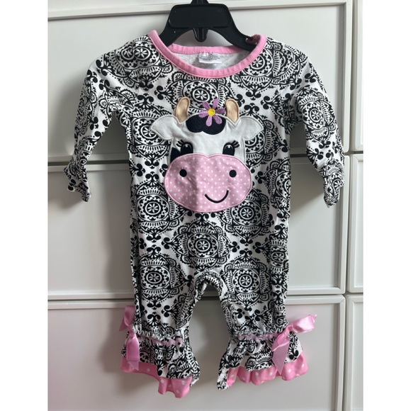 Cow Ruffle Romper - Picture 7 of 7